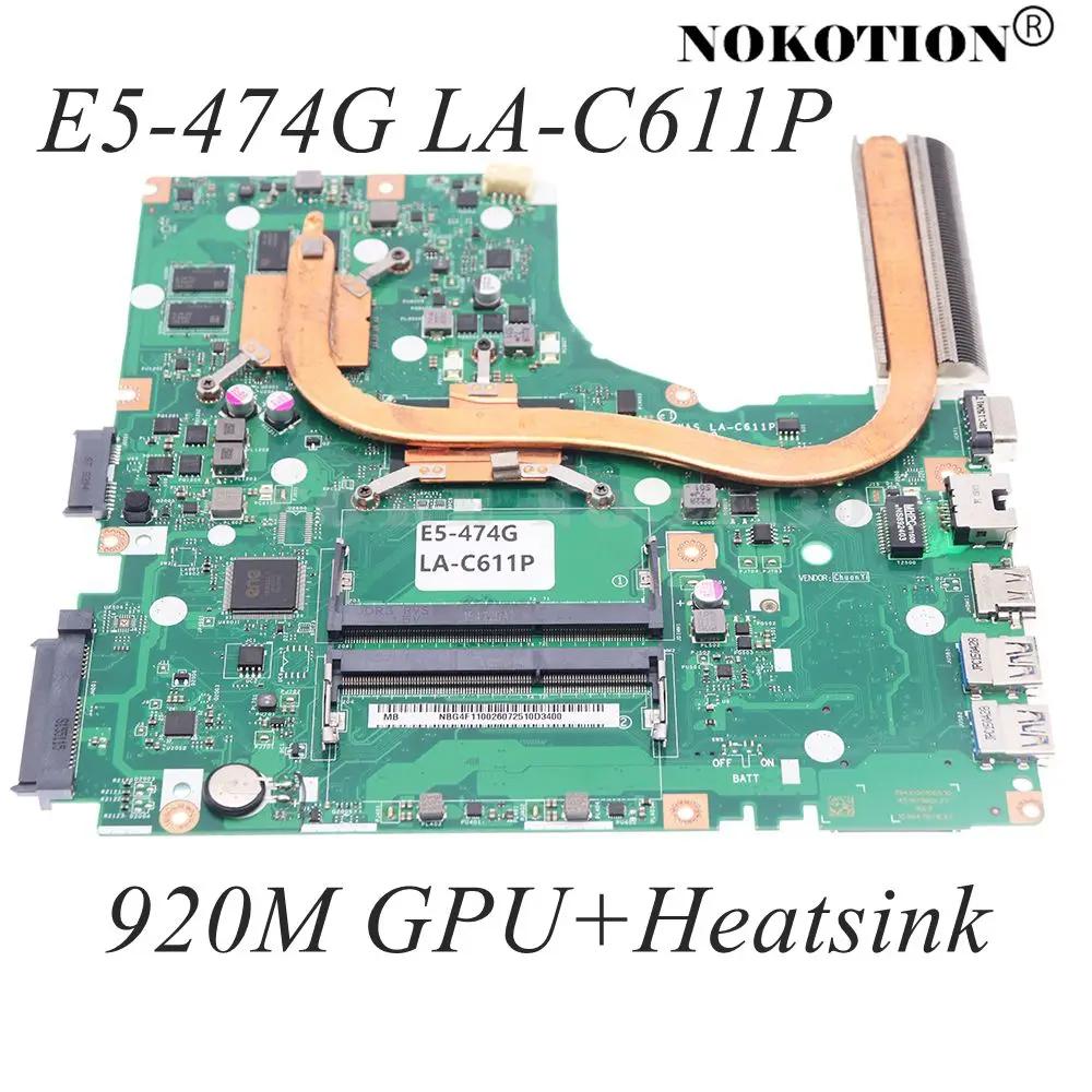 A4WAS LA-C611P ACER Aspire E5-474G E5-474 Ʈ   NBG4F11002 920M GPU I3 I5 I7-6th Gen DDR3L